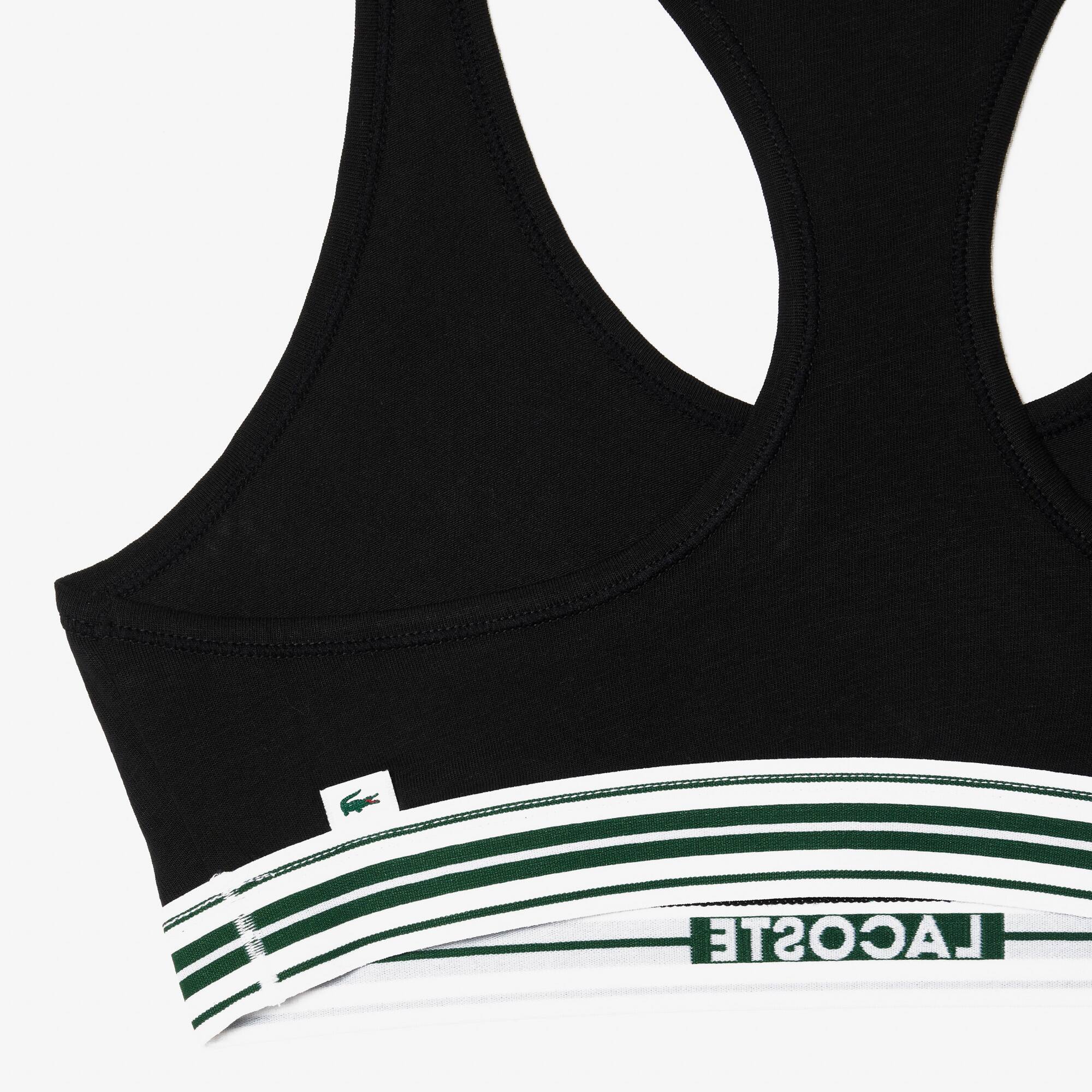 Heritage Bralette mit Ringerrücken Bralettes - Schwarz - Lacoste - Damen