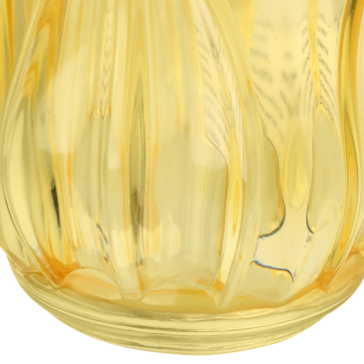 Teelichthalter in Tulpen-Form gelb