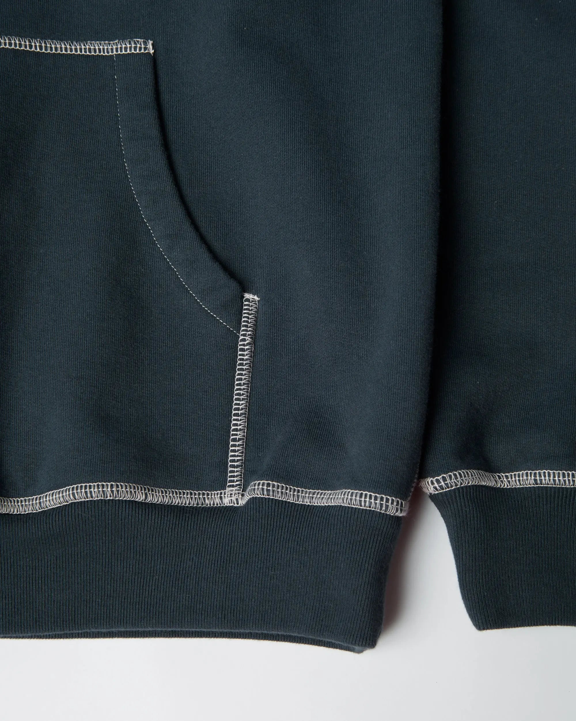 byParra Circled Script Logo Hooded Sweatshirt (Dark Blue)