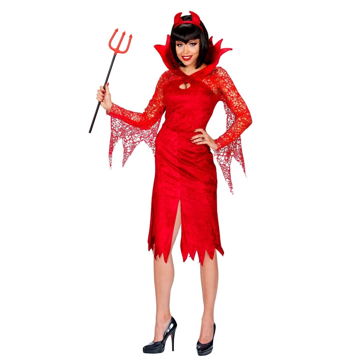 Halloween Jurk Rood Dames Duivel 2 delig