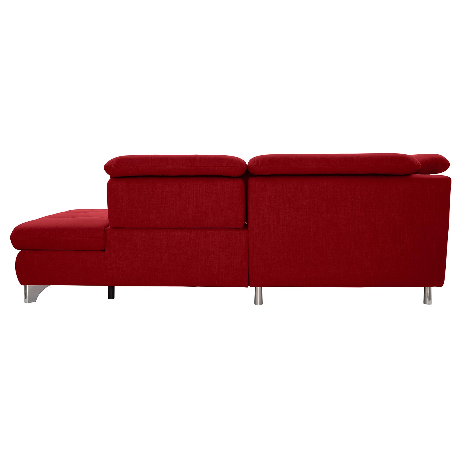 polsterpower Ecksofa - Miro bordeaux - Basismodell - Ottomane rechts