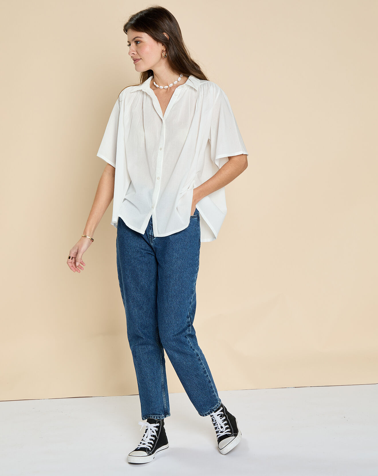 Harris Wilson Chemise Elana blanche
