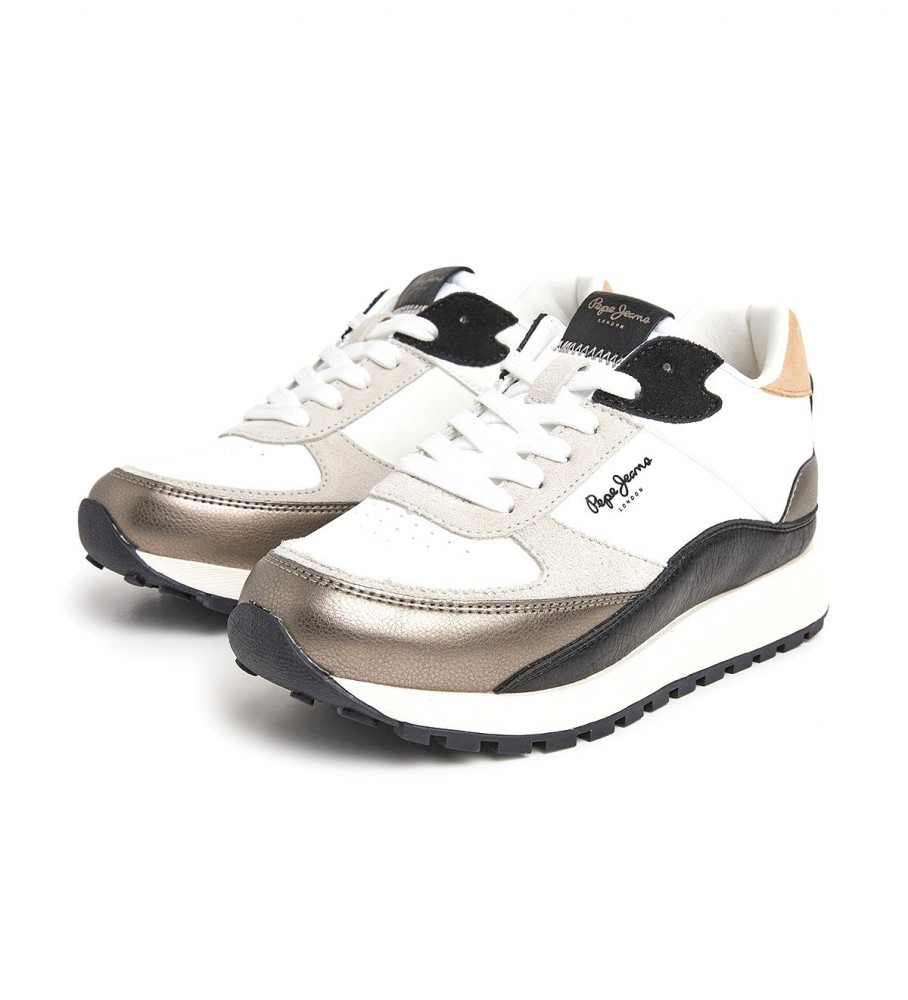 Tênis Pepe Jeans Dean Kent de couro branco