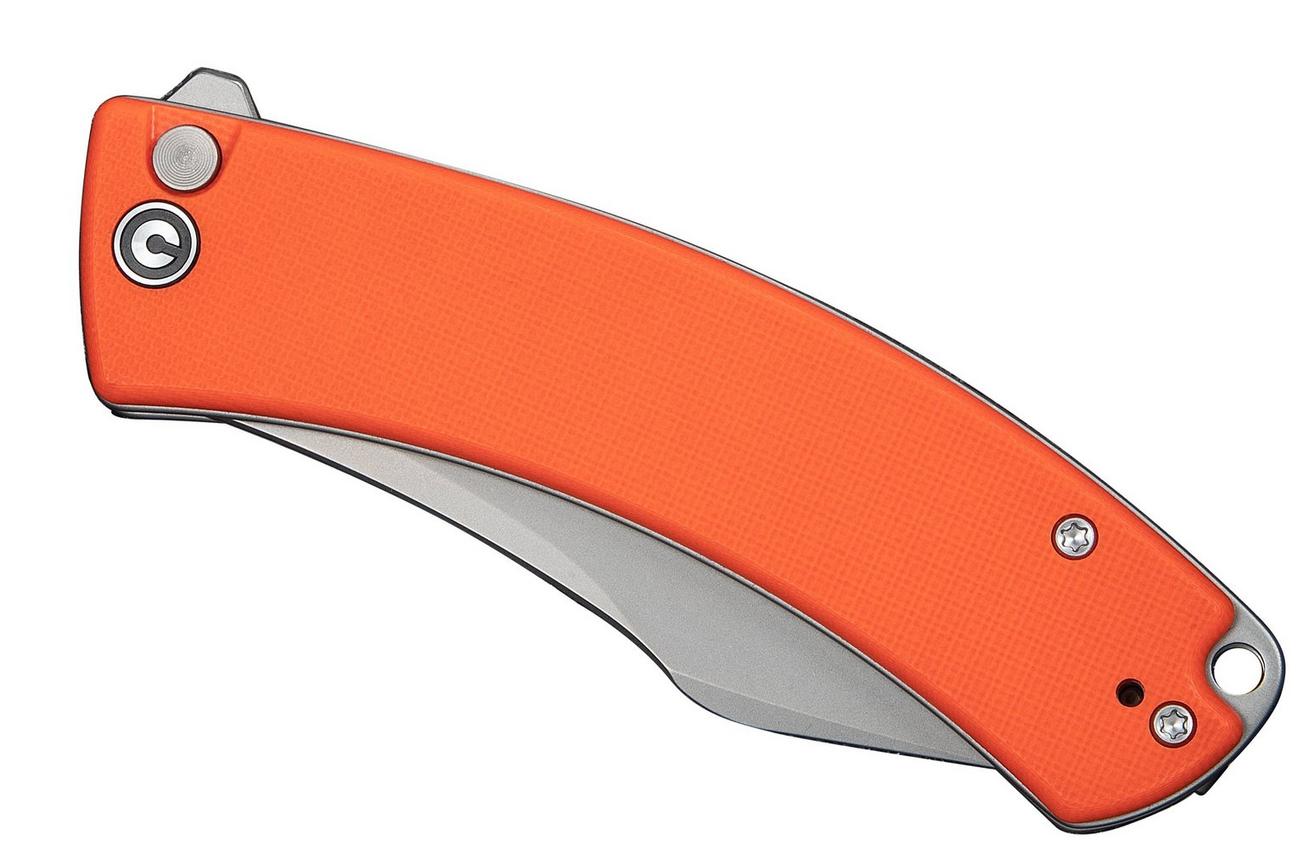 Civivi Outlaw Muk C24079-2 Stonewashed 14C28N, Orange G10, zakmes