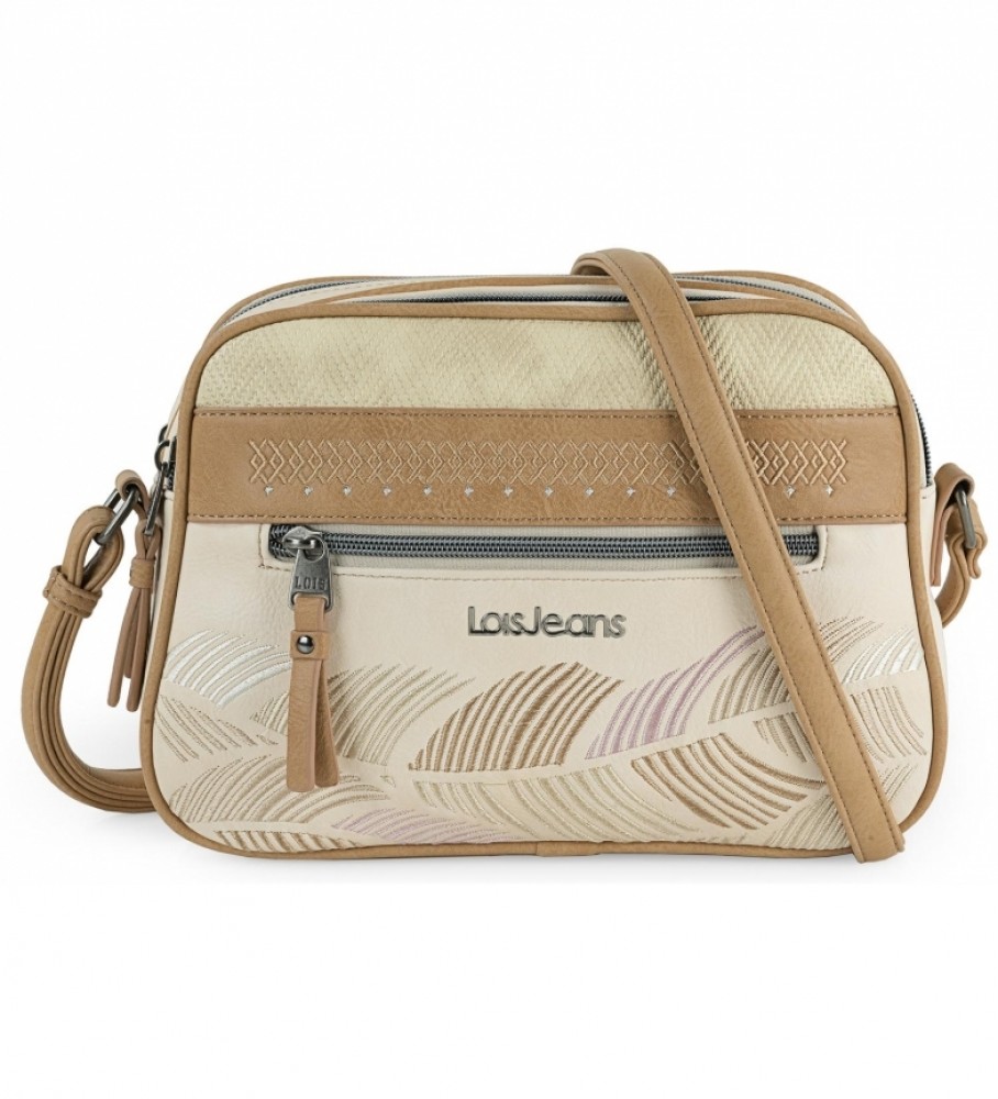 Bolsa transversal Lois Galatea bege, marrom
