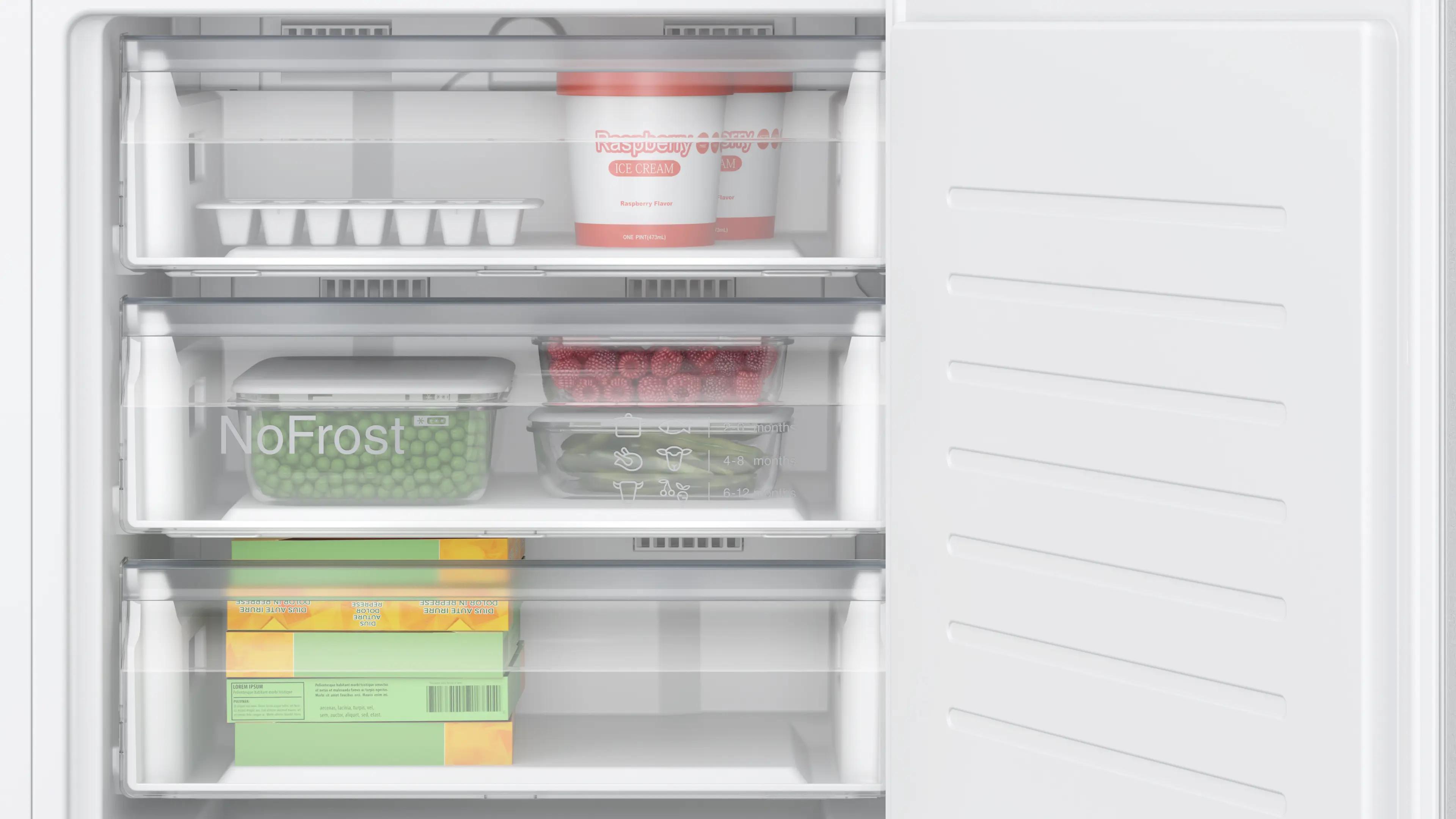 Serie 6 Onderbouwvriezer 82 x 59.8 cm Vlakscharnier met SoftClose