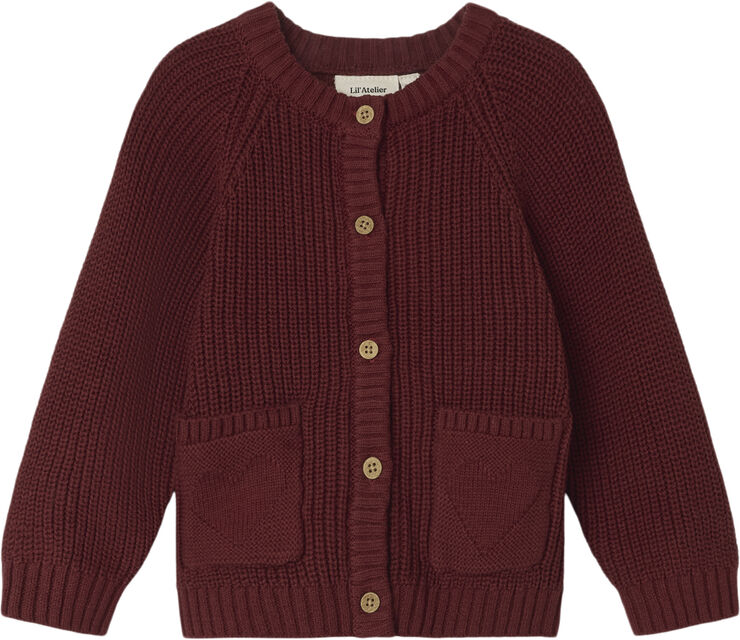 Lil' Atelier NMFEMLEN LIS LS KNIT CARD LIL Spiced apple