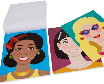 Melissa & Doug Make-a-Face Klistremerkebok