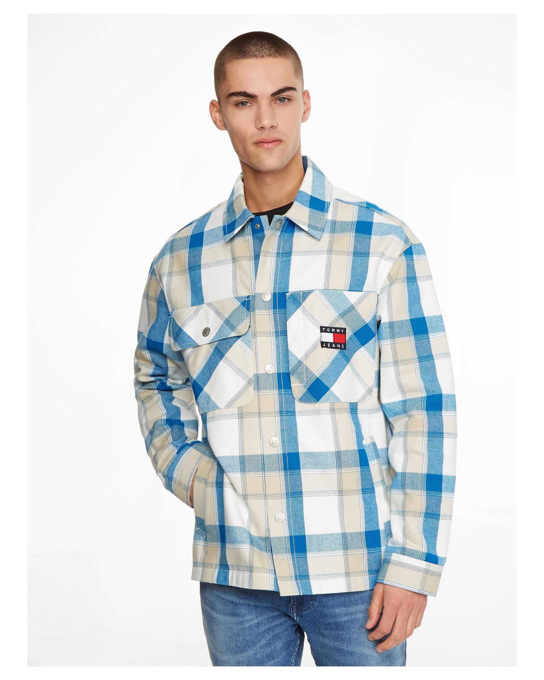 Tommy Jeans| Herren Hemdjacke TJM WORKWEAR CHECK JACKET