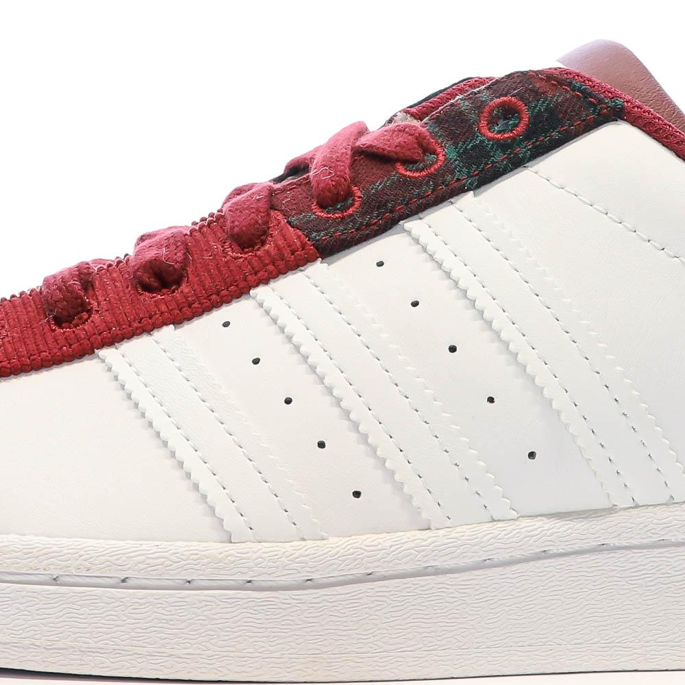 Adidas Baskets Adidas Blanches/Rouge Homme Adidas Superstar