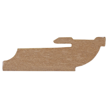 CANDO hoge plint kwartrond clip wit 1,9 x 5,8