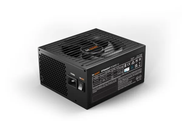 be quiet! Straight Power 12 - Strømforsyning (intern) - ATX12V 3.0/ EPS12V 2.92 - 80 PLUS Platinum - AC 100-240 V - 750 Watt - aktiv PFC - Europa - sort