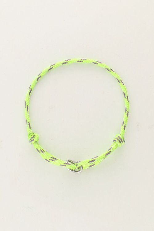 Groene armband mini met ringetjes