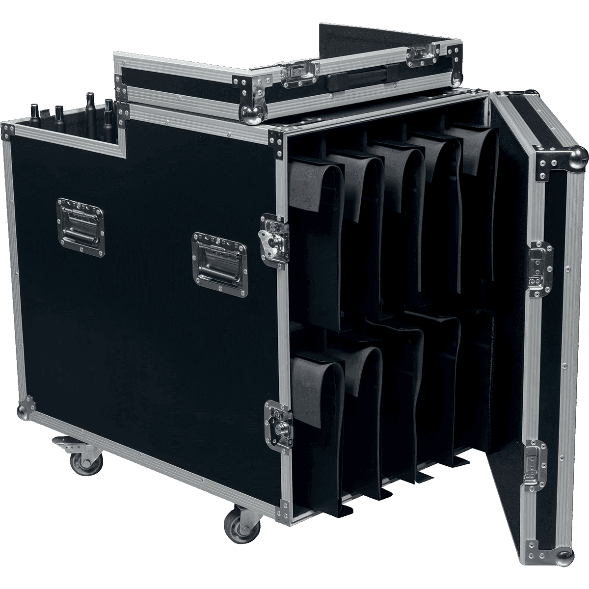 Manhasset Flightcase voor 20 Voyager muziekstandaards
