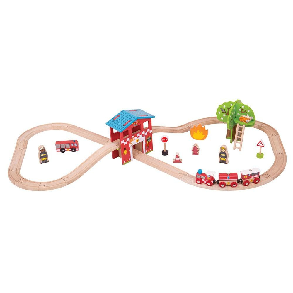 Circuit de train caserne de pompiers