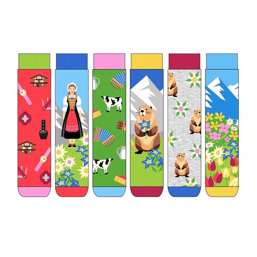 Zubehör - Socken Socken Swiss 37-42 multicolor