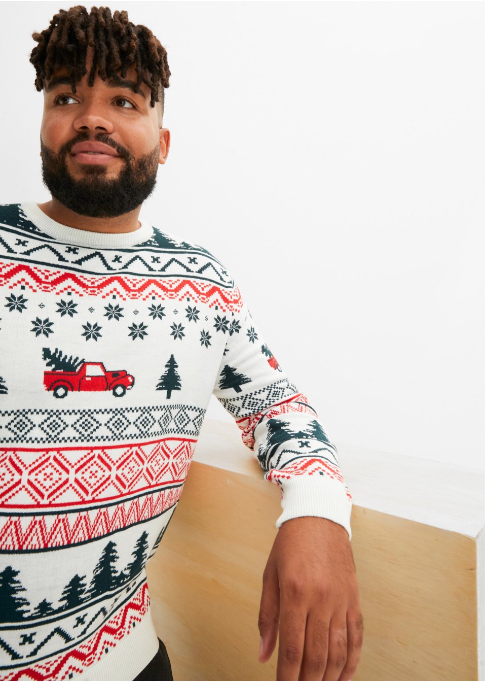Pull avec motif de Noël