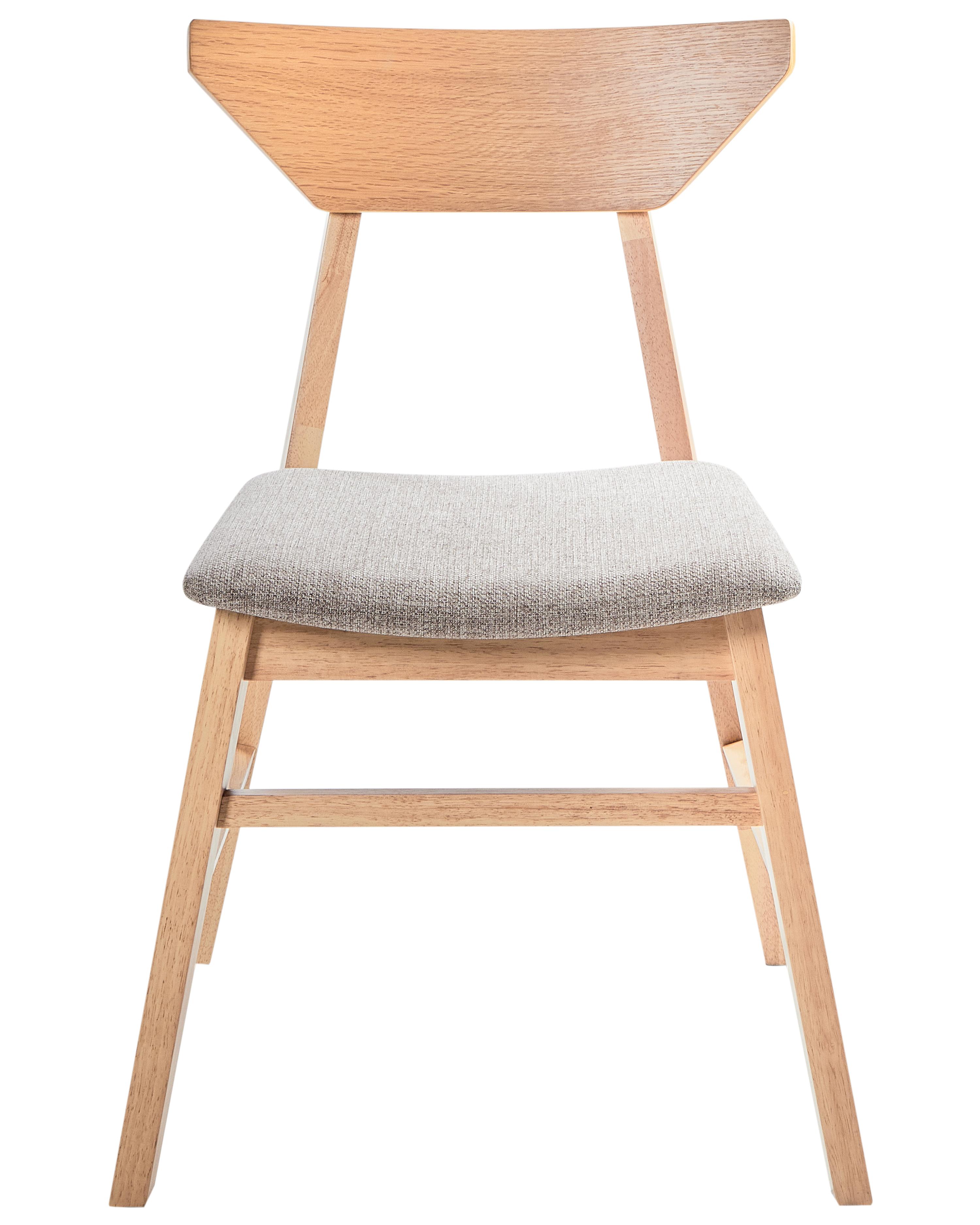 Set van 2 eetkamerstoelen HOPKINS Hout Lichtbruin