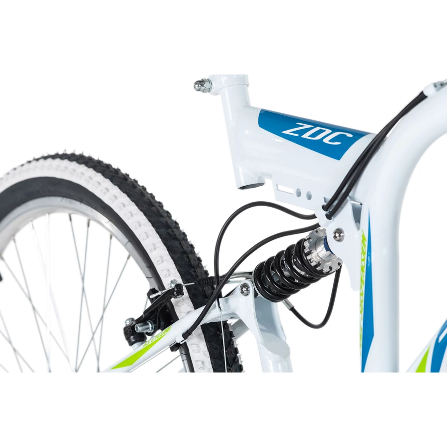 KS Cycling Mountainbike Fully 26 Zoll Zodiac 21 Gänge Weiß-Grün