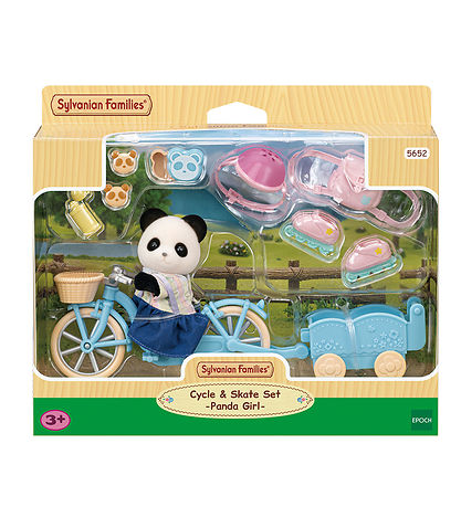 Sølvanian Families - Cycle & Skate Set Panda Girl - 5652