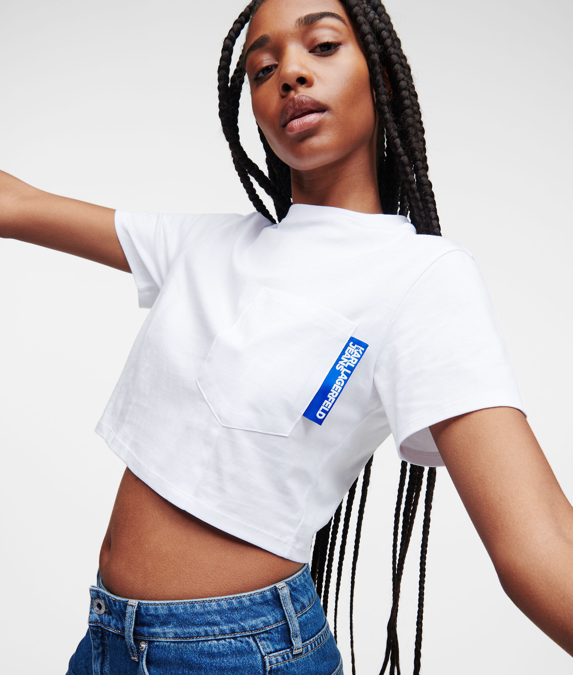 T-SHIRT MANCHES COURTES KLJ CROPPED