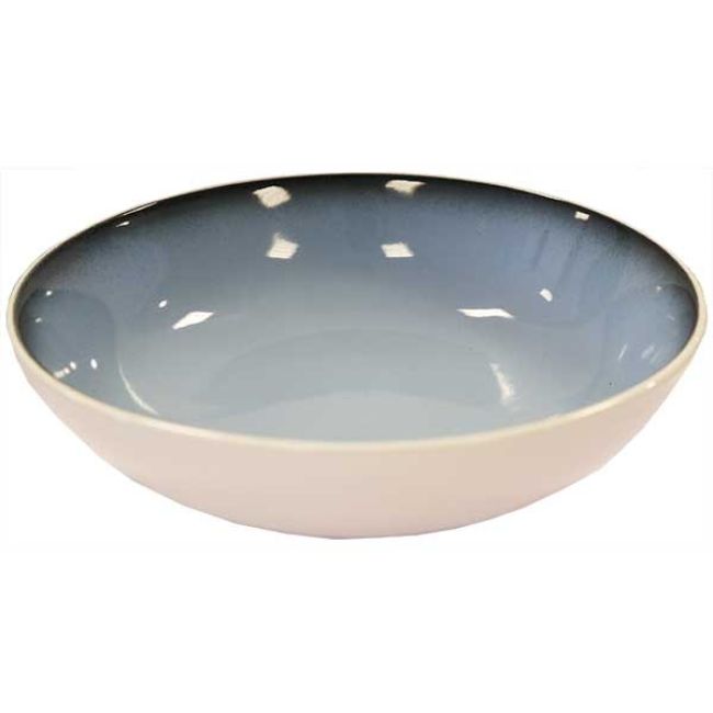 Oriental Nagoya Ronde Kom Blauw Binnen Wit Buiten 17.5cm