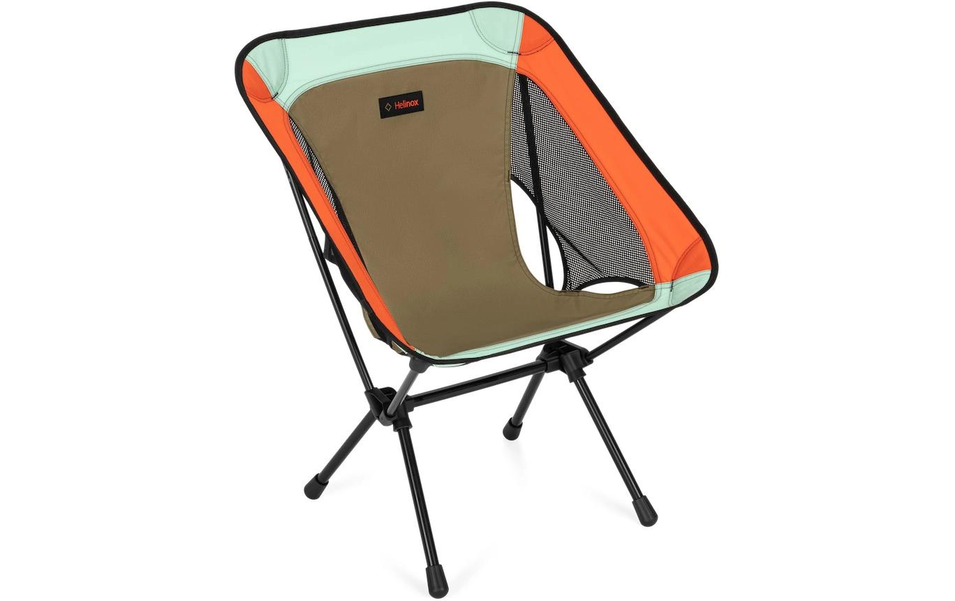 Chair One (re) Hellbraun/Mint/Orange<br>Stuhl mit Aluminiumlegierung