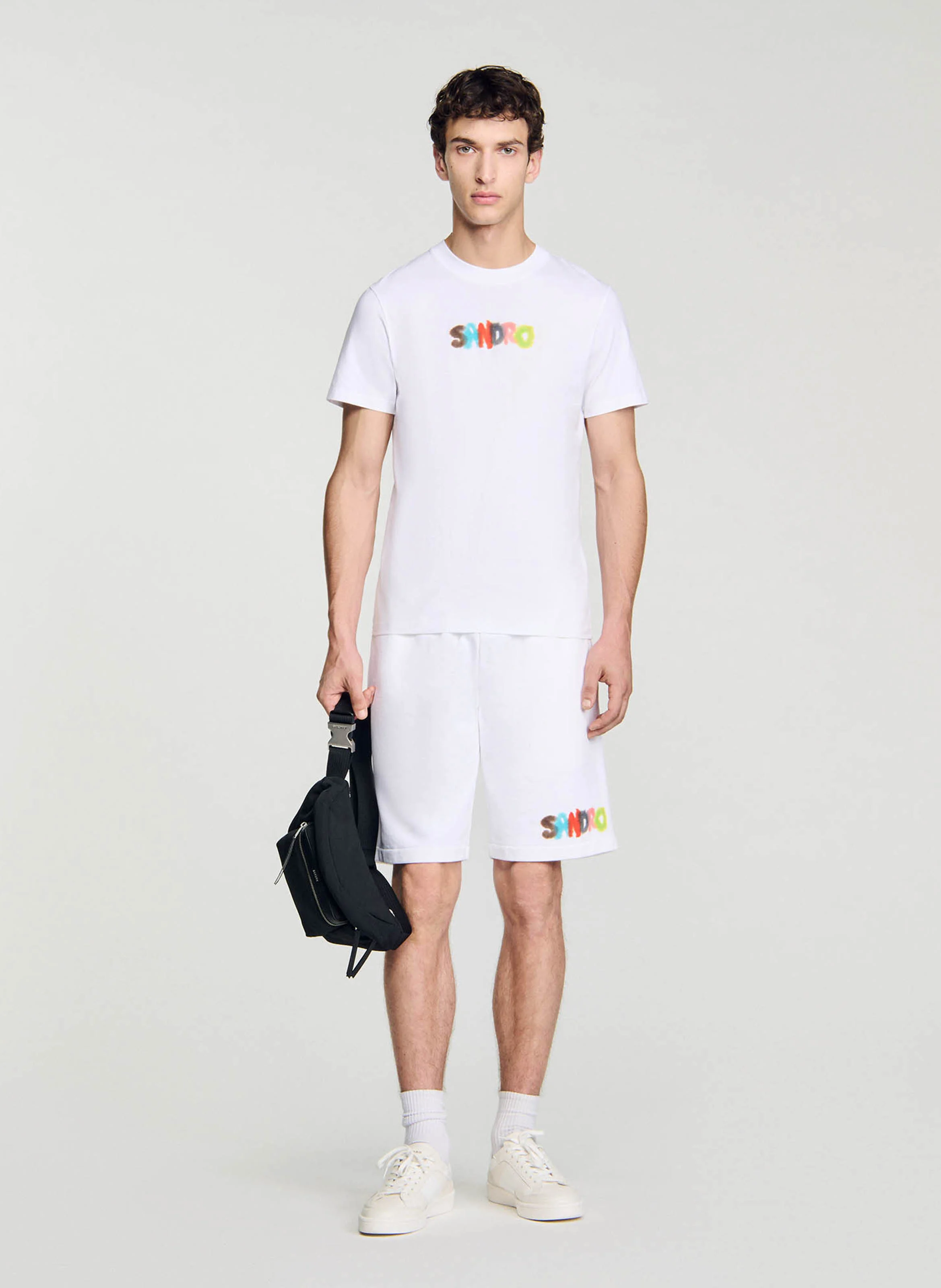 Tee-shirt droit imprimé en coton | Blanc