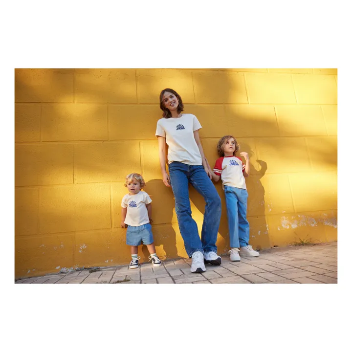 Petit Bateau T-shirt Moom Soleil | Ecru