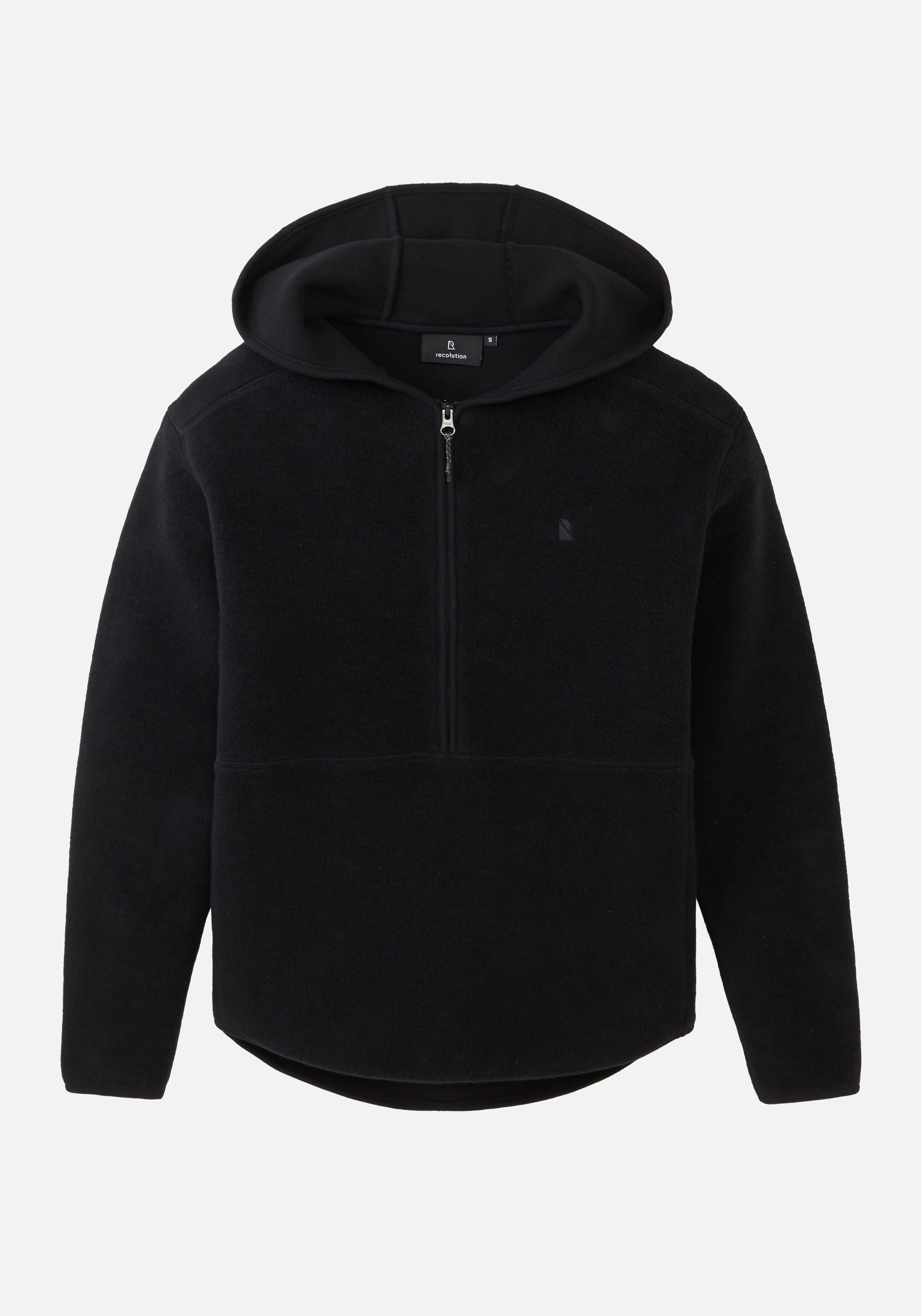 Recolution Fleece-Hoodie Forsthia Black