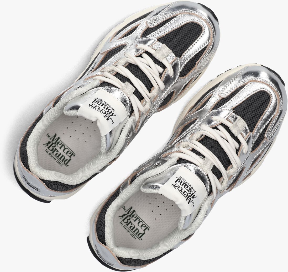 zilveren mercer amsterdam lage sneakers the re-run pineapple 2.0