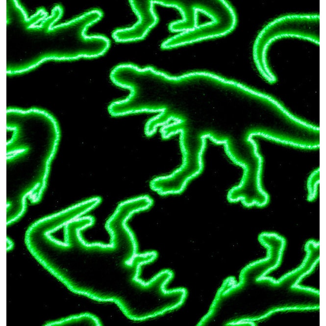 Decke - Dino - Glow in the Dark - ca. 130 x 150 cm