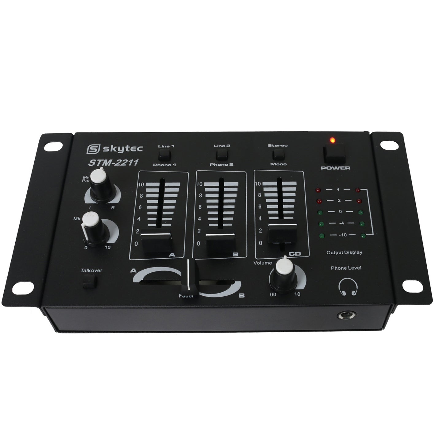 Skytec STM-2211 3-kanaals mengpaneel zwart