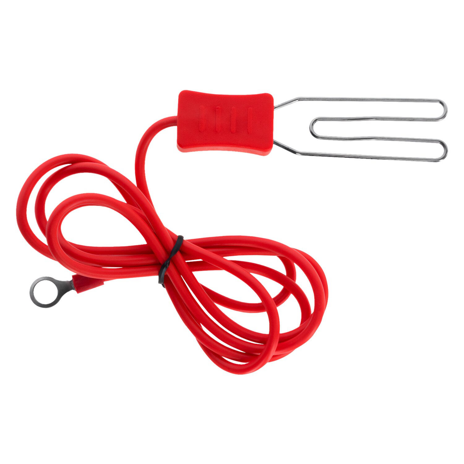 KERBL Zaunzuleitungskabel  - silber/rot - 125 cm