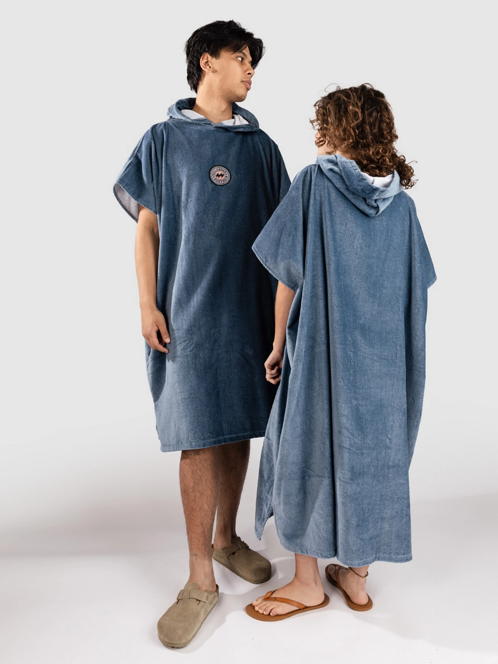 Billabong Mens Hooded Surf Poncho glacier blue