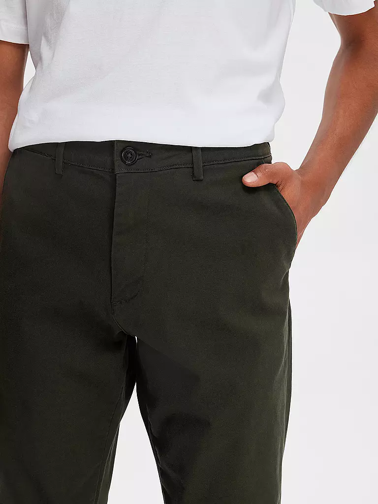 SELECTED Chino SLH 175 olive