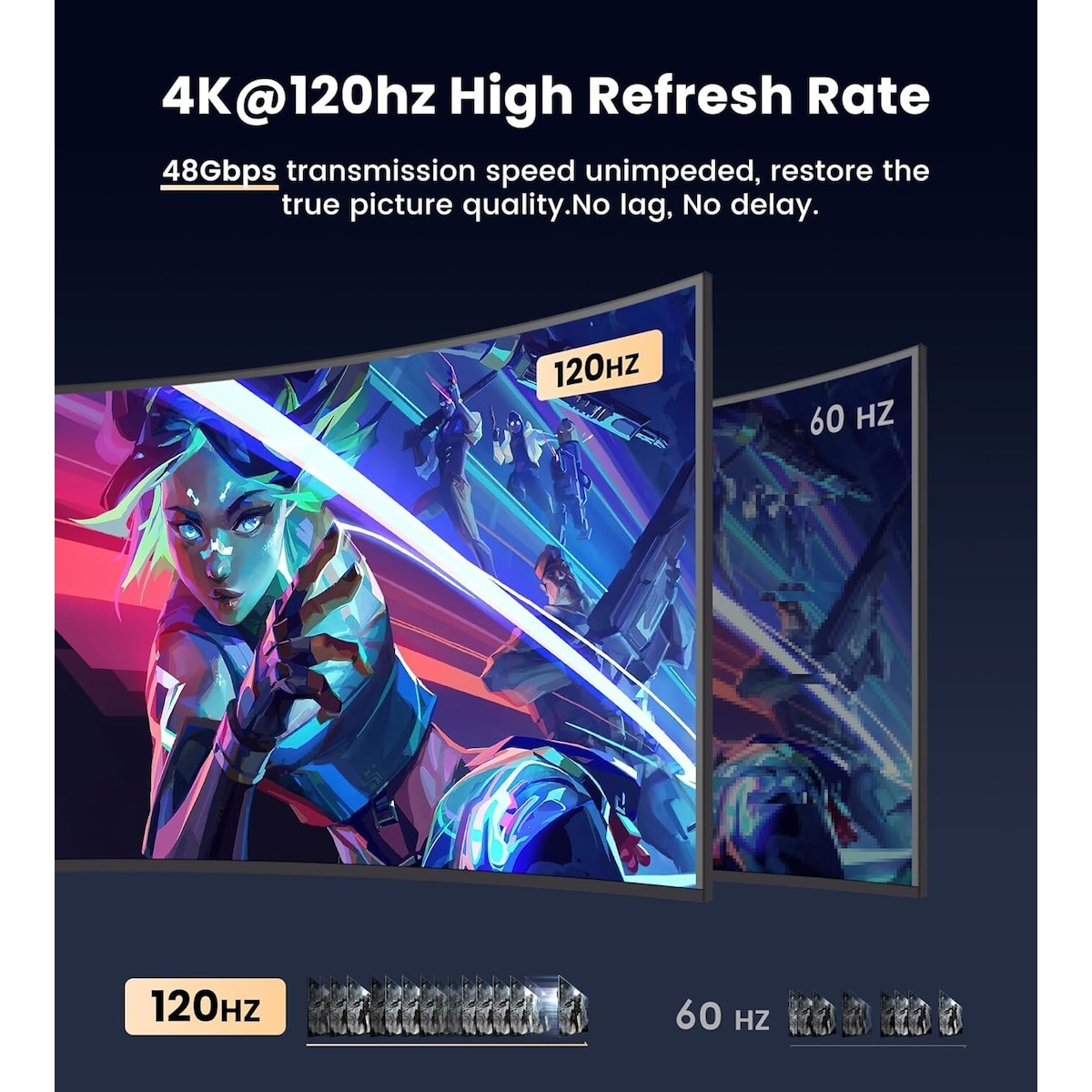 NÖRDIC 8K HDMI 2.1 Splitter 1 til 2 & Extractor Optical SPDIF & Stereo HDR EDID Dolby Atmos, True HD, Digital Plus, DTS-HD Master