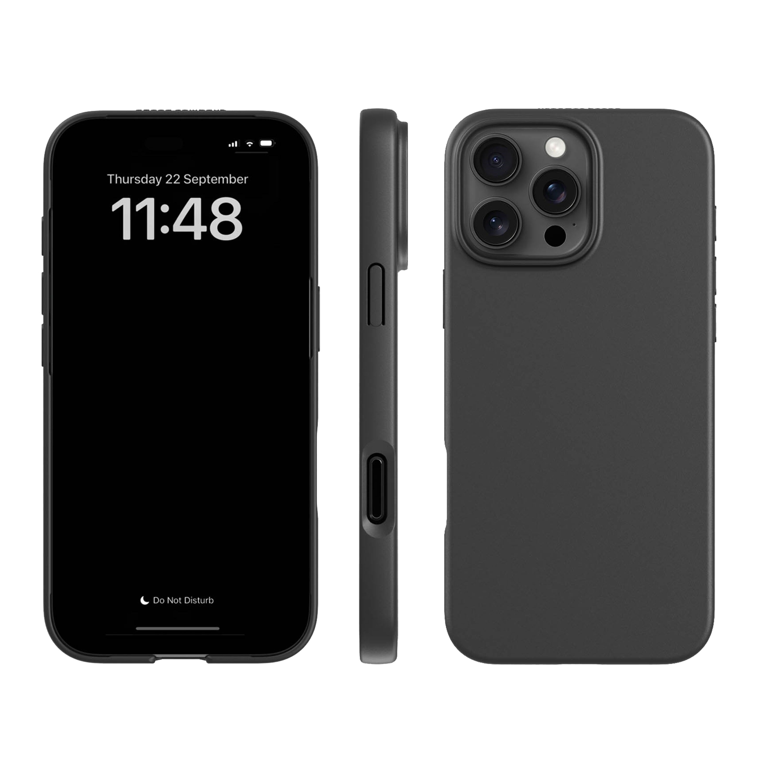 Agood company Plantebasert mobildeksel til iPhone 16 Pro Max - Svart