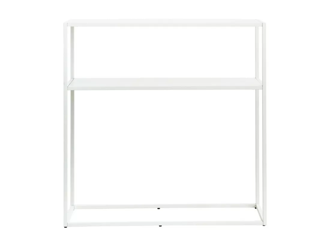 Console métal blanc 80 cm x 80 cm-Split