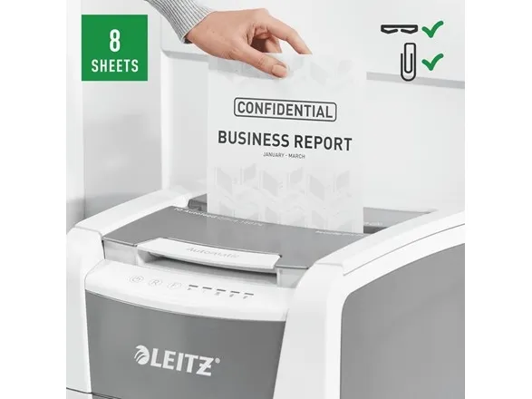 Makulator Leitz IQ AutoFeed Office 150 krydsmakulering 4x28 mm (P-4)