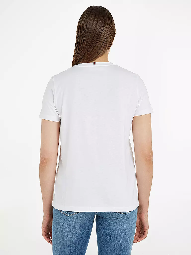 TOMMY HILFIGER T-Shirt Regular Fit  weiss