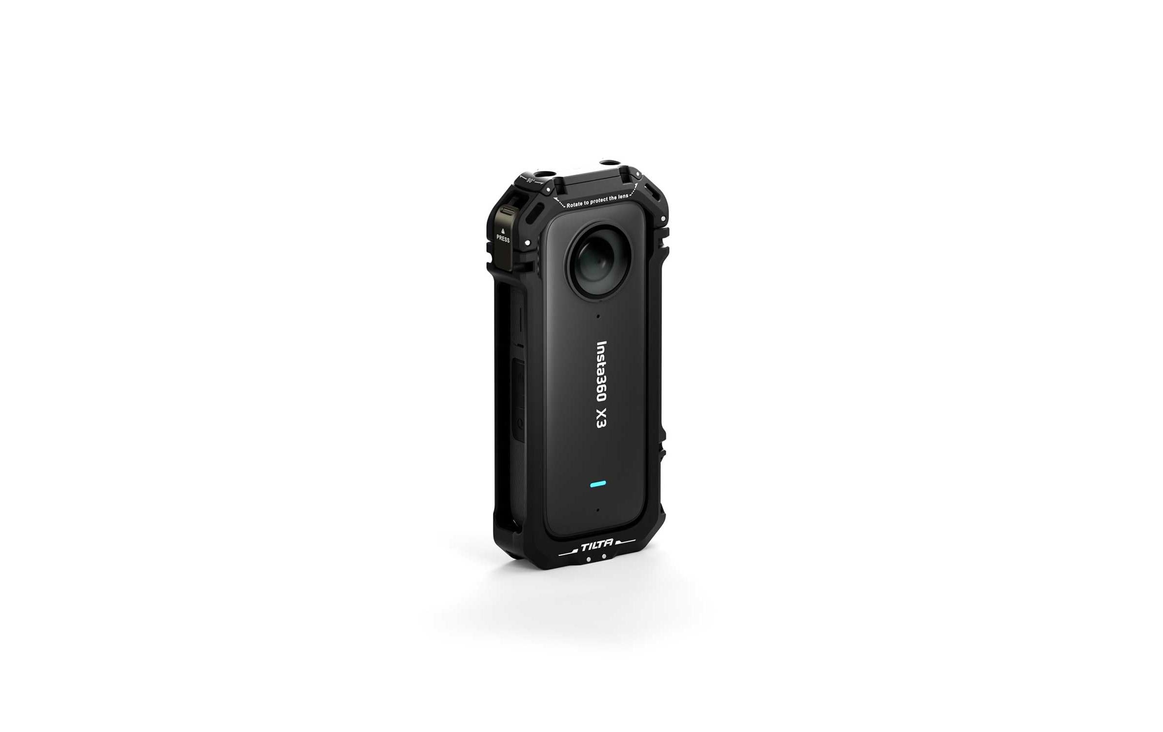Cage Insta360 X3 - SchwarzBietet eine schützende Panzerung und verbessert die Funktionalität erheblich