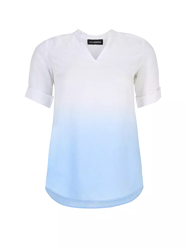 DORIS STREICH Leinenbluse hellblau