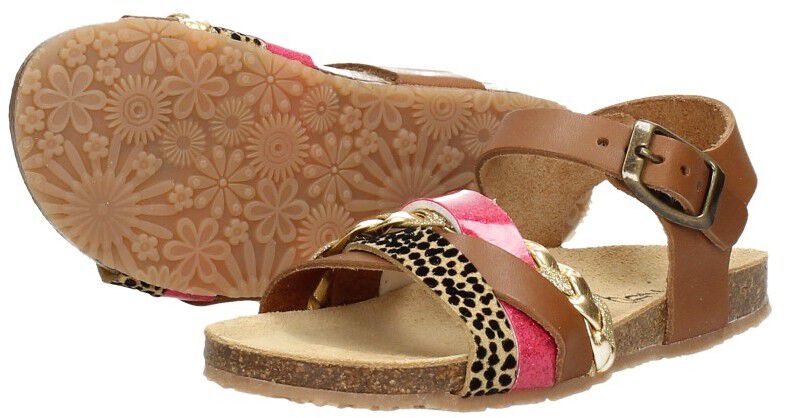 Keq Meiden Sandalen cognac