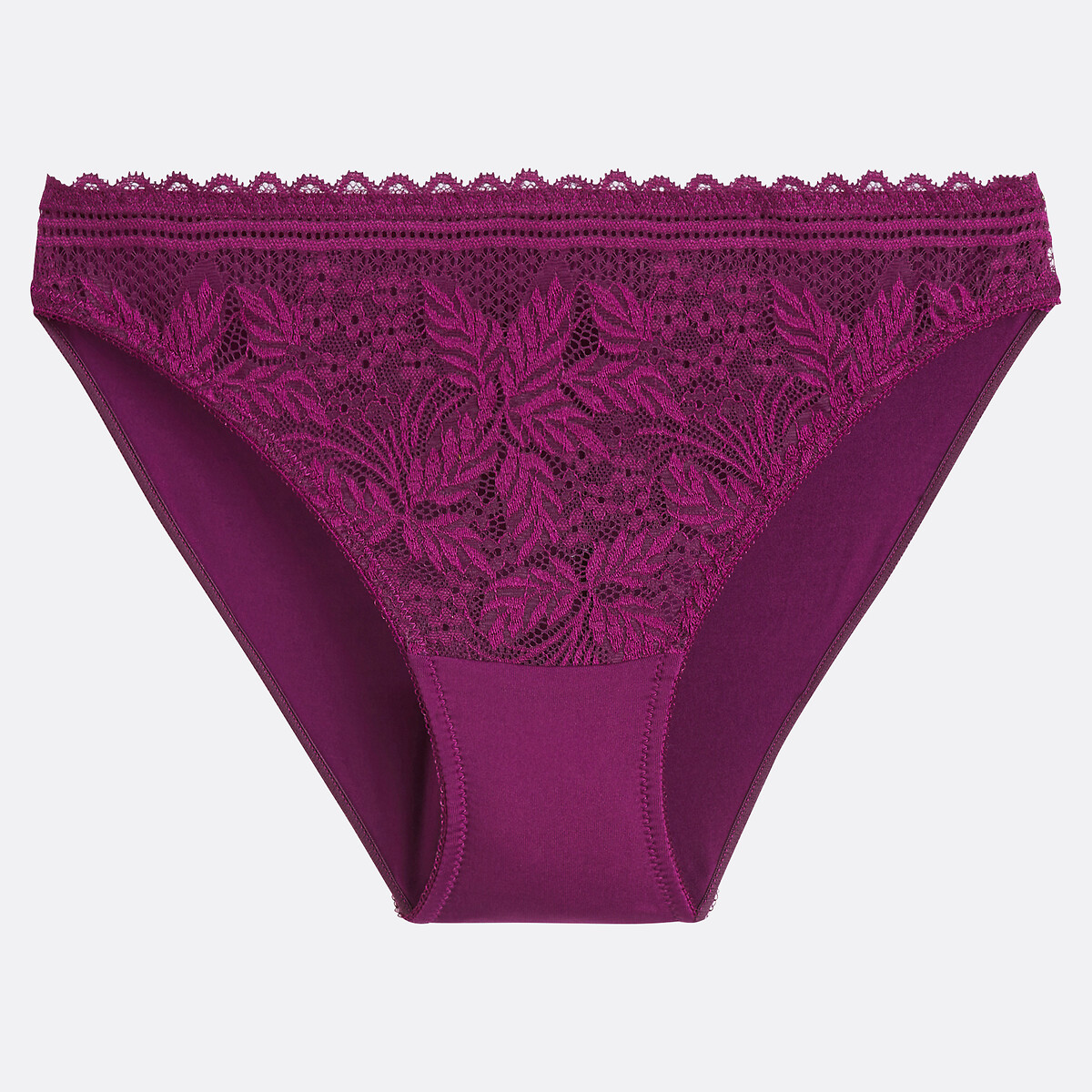 COLEÇÕES LA REDOUTE<br>Vestido slip exclusivo em renda e microfibra, JEANNE