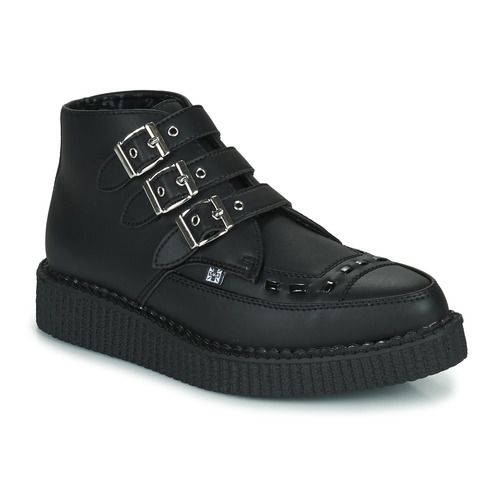 TUK - POINTED CREEPER 3 BUCKLE BOOT - Noir
