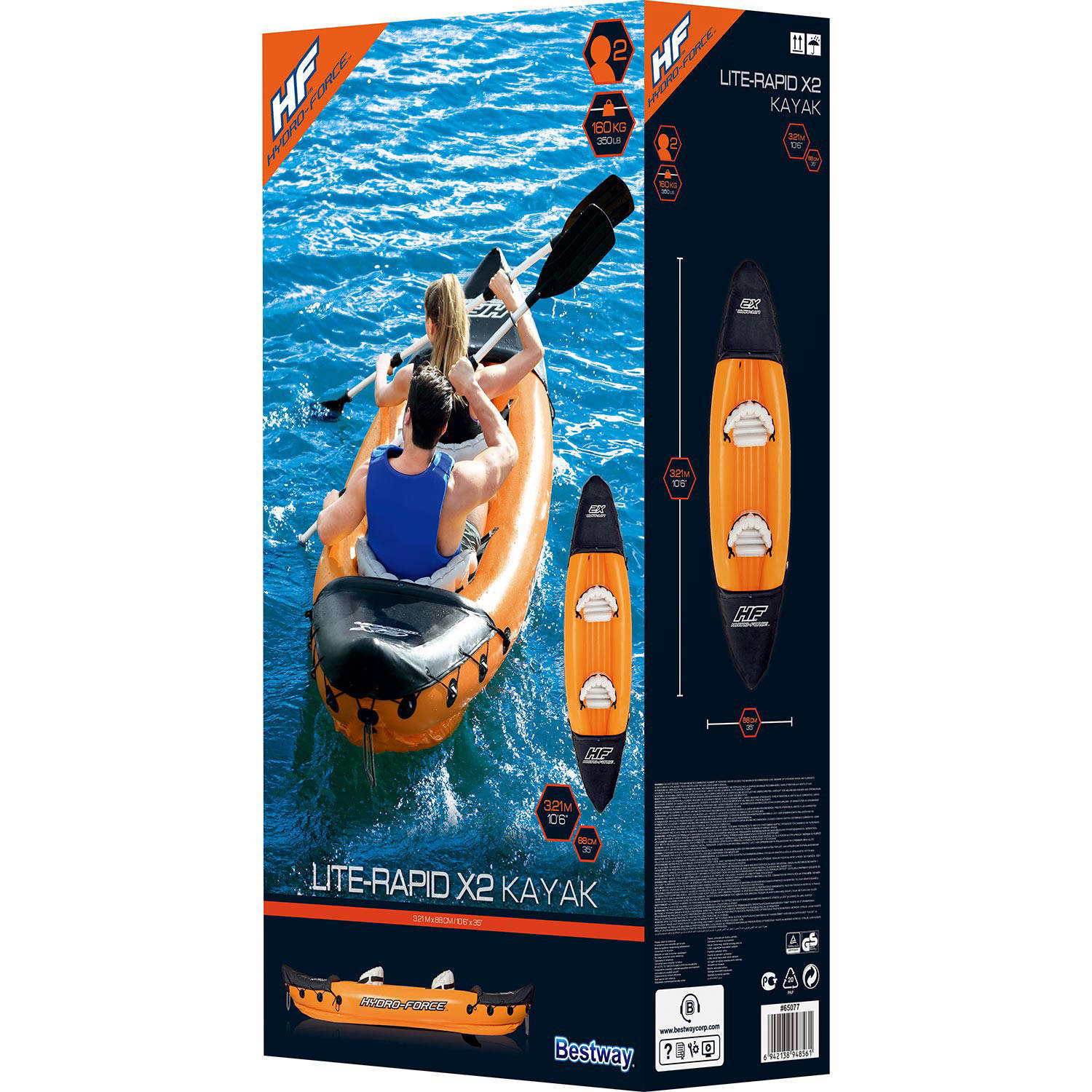 Bestway Hydro force 2-persoons opblaasbare kajak