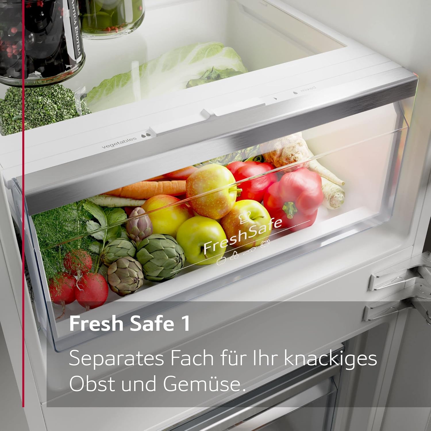 NEFF KI7862FE0, N 50, Kühl-Gefrierkombination, 177.2 x 54.1 cm, Gesamt: 260 L, Kühlen 184 L, Gefrieren 76 L, 35 dB, FreshSafe, No Frost, Made in Germany