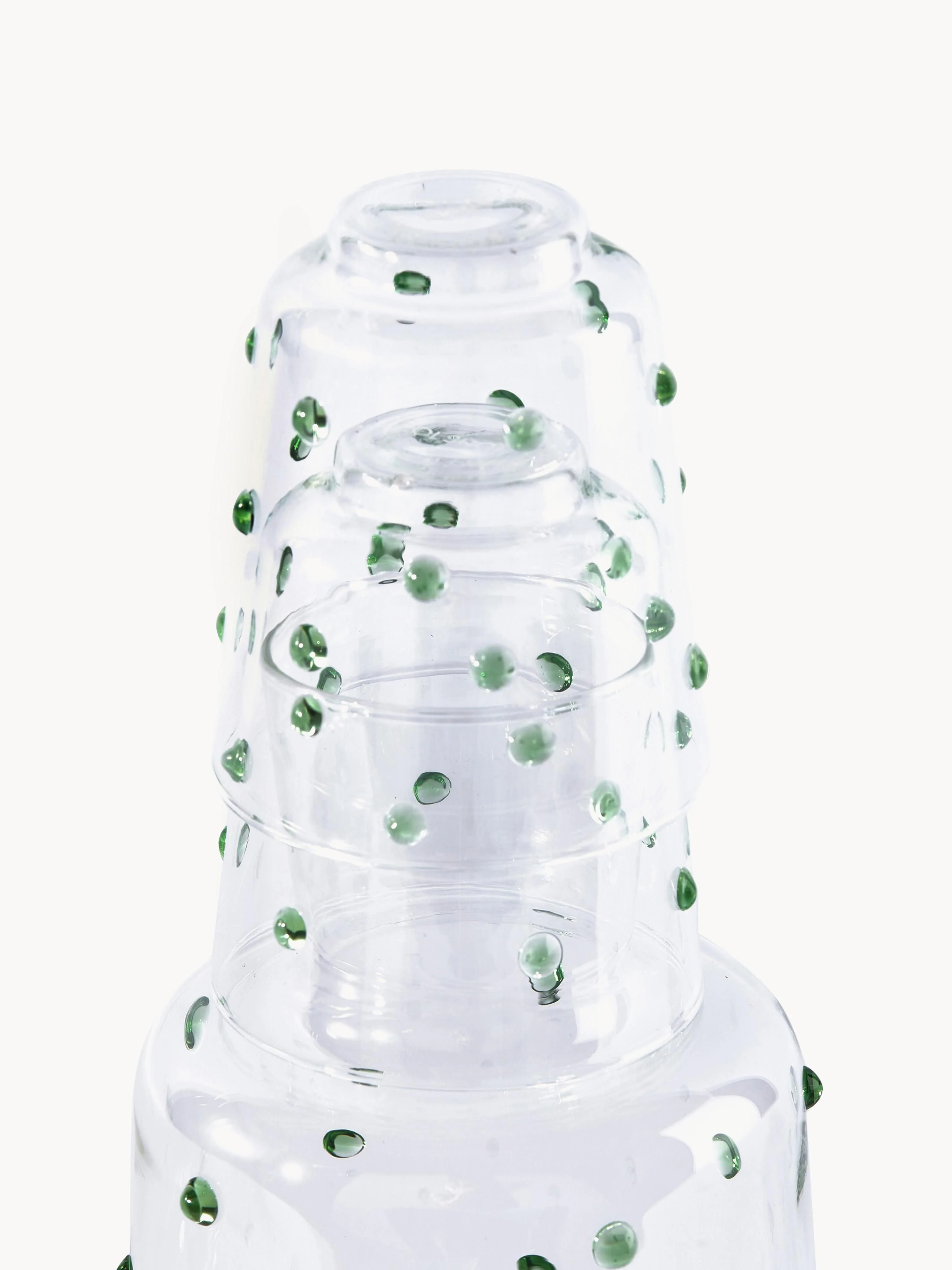 Mondgeblazen karaf Nob van borosilicaatglas, 2 L