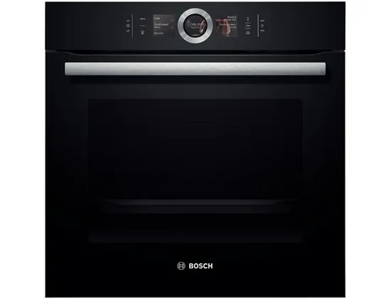Bosch Serie | 8 HSG636BB1 - Ovn - med dampfunktion - til indbygning - niche - bredde: 56 cm - dybde: 55 cm - højde: 58.5 cm - med selv-rengøring - Klasse A  - sort